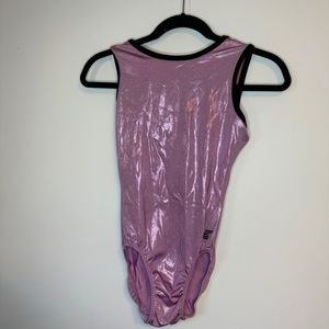Aloha Factor Leotard. Shiny pink. Size medium.